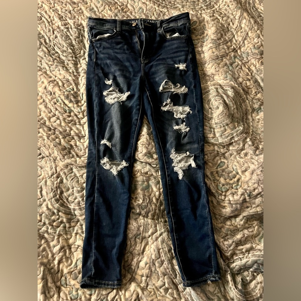 EUC Sz 10 Short American Eagle Super Hi-Rise Jegging